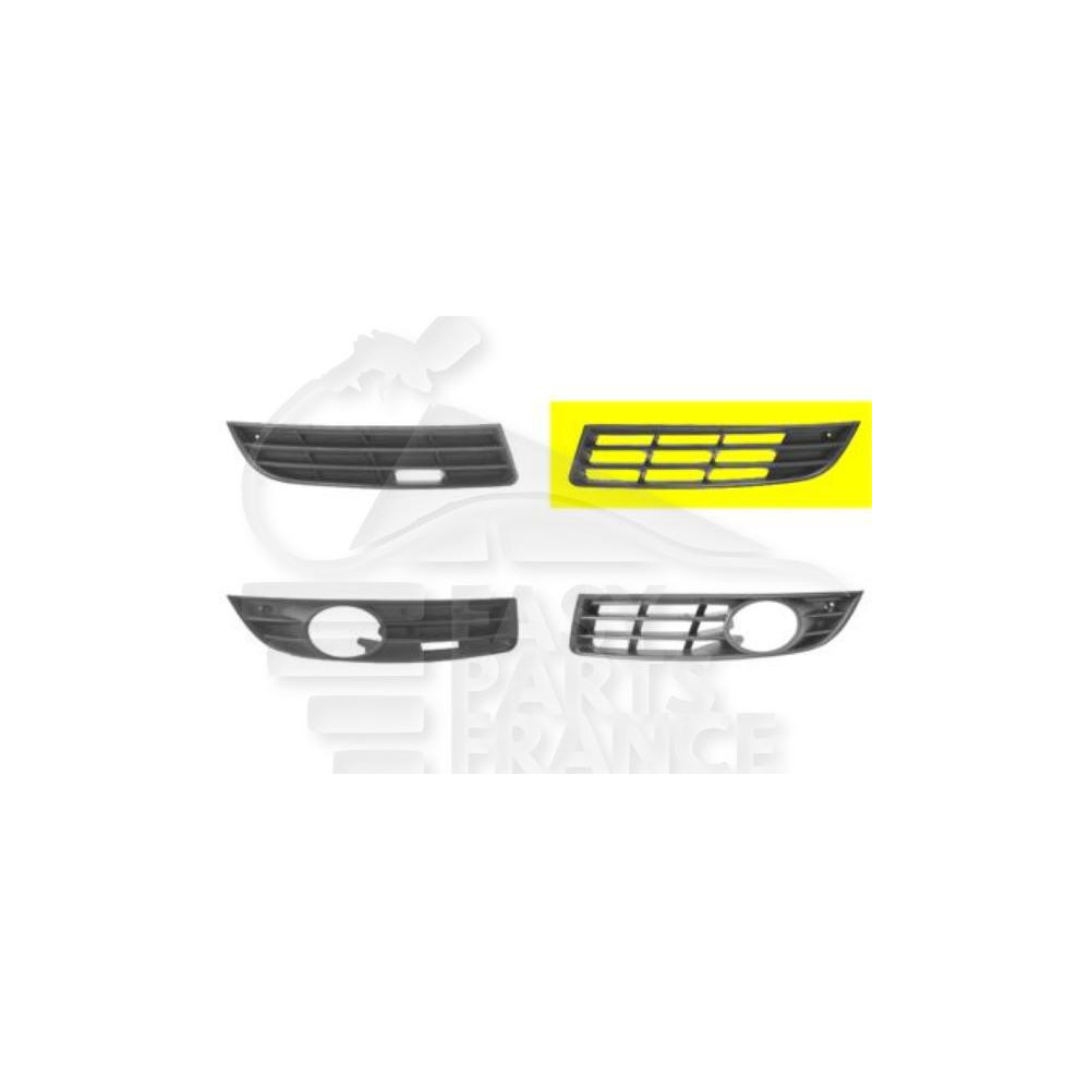 GRILLE DE PARE-CHOC AVANT-GAUCHE NOIRE pour VOLKSWAGEN PASSAT