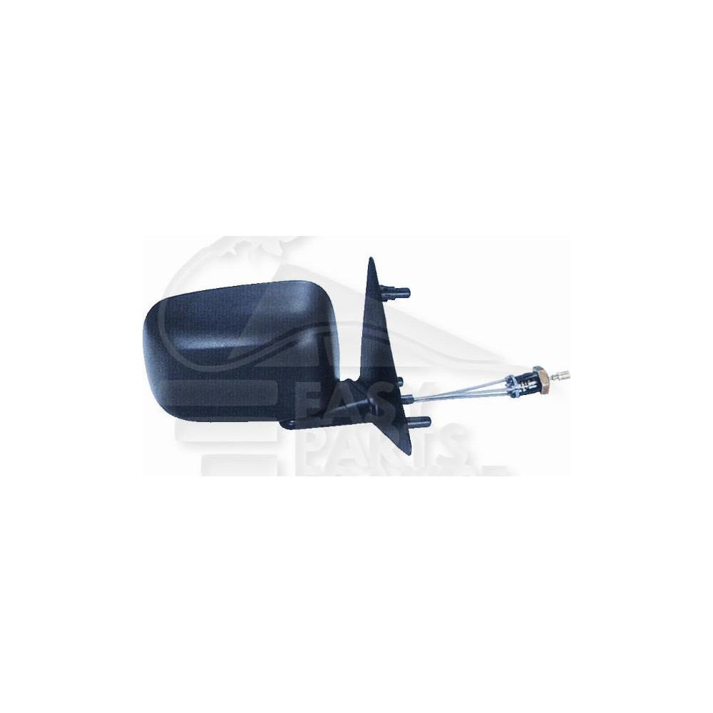 RÉTROVISEUR DROIT A CABLE NOIR pour VOLKSWAGEN GOLF