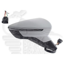 RÉTROVISEUR DROIT ÉLECTRIQUE CHAUFFANT A PEINDRE AVEC FEU 6 PINS pour SEAT ARONA