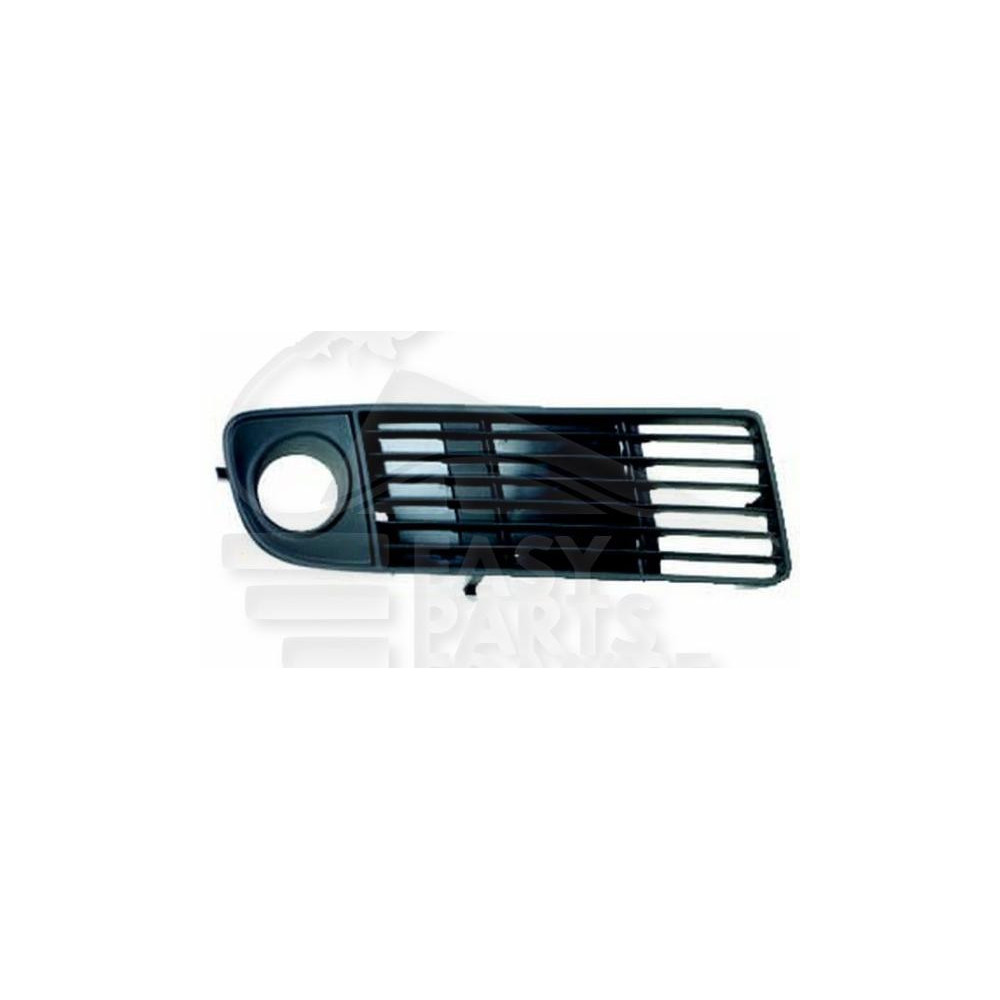 GRILLE DE PARE-CHOC AVANT-DROIT NOIRE AVEC EMPLACEMENT ANTI-BROUILLARD pour AUDI A6