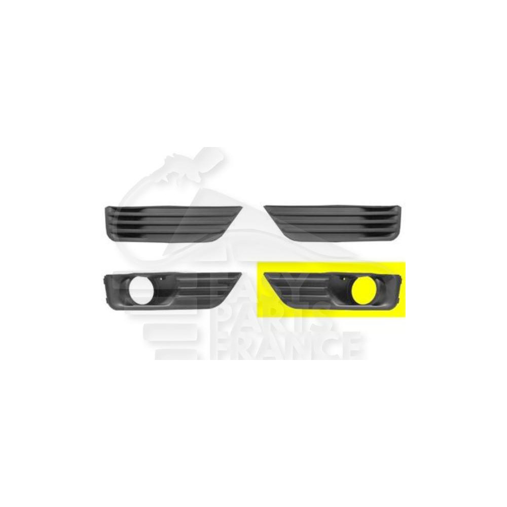 GRILLE DE PARE-CHOC AVANT-GAUCHE NOIRE AVEC EMPLACEMENT ANTI-BROUILLARD pour FORD FOCUS