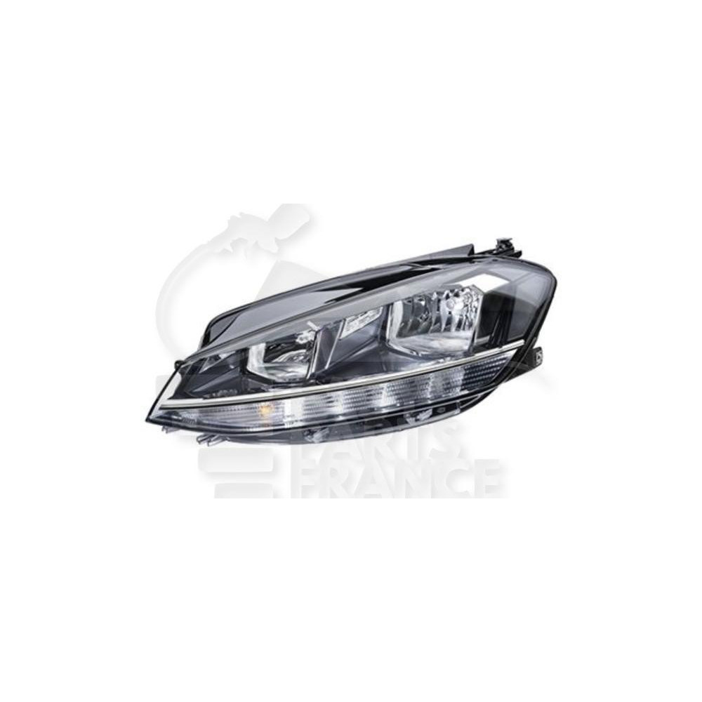 PHARE OPTIQUE GAUCHE H7+H9 ÉLECTRIQUE AVEC MOTEUR et FEU DE JOUR LED pour VOLKSWAGEN GOLF