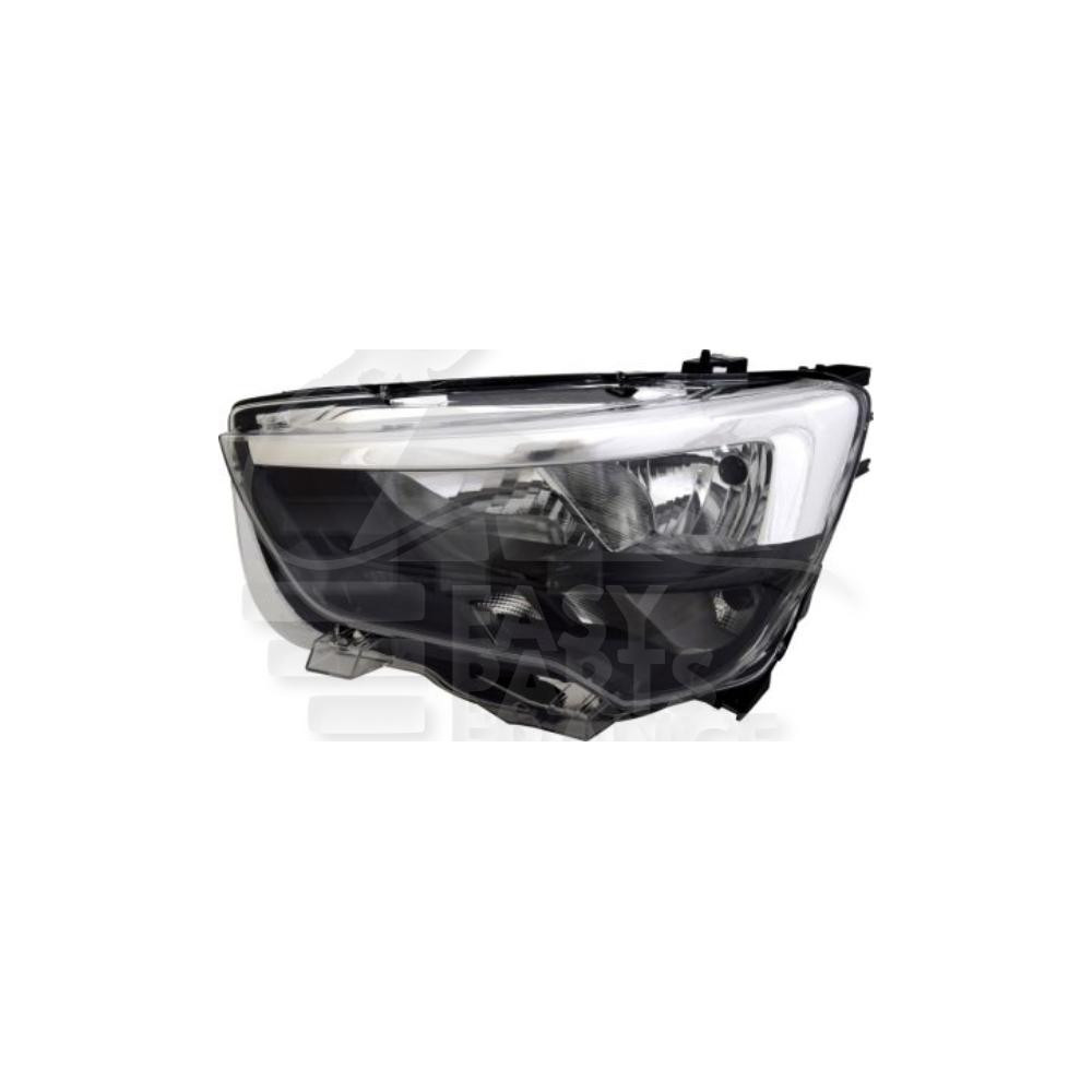 PHARE OPTIQUE GAUCHE H1+H7 ÉLECTRIQUE AVEC MOTEUR pour OPEL COMBO