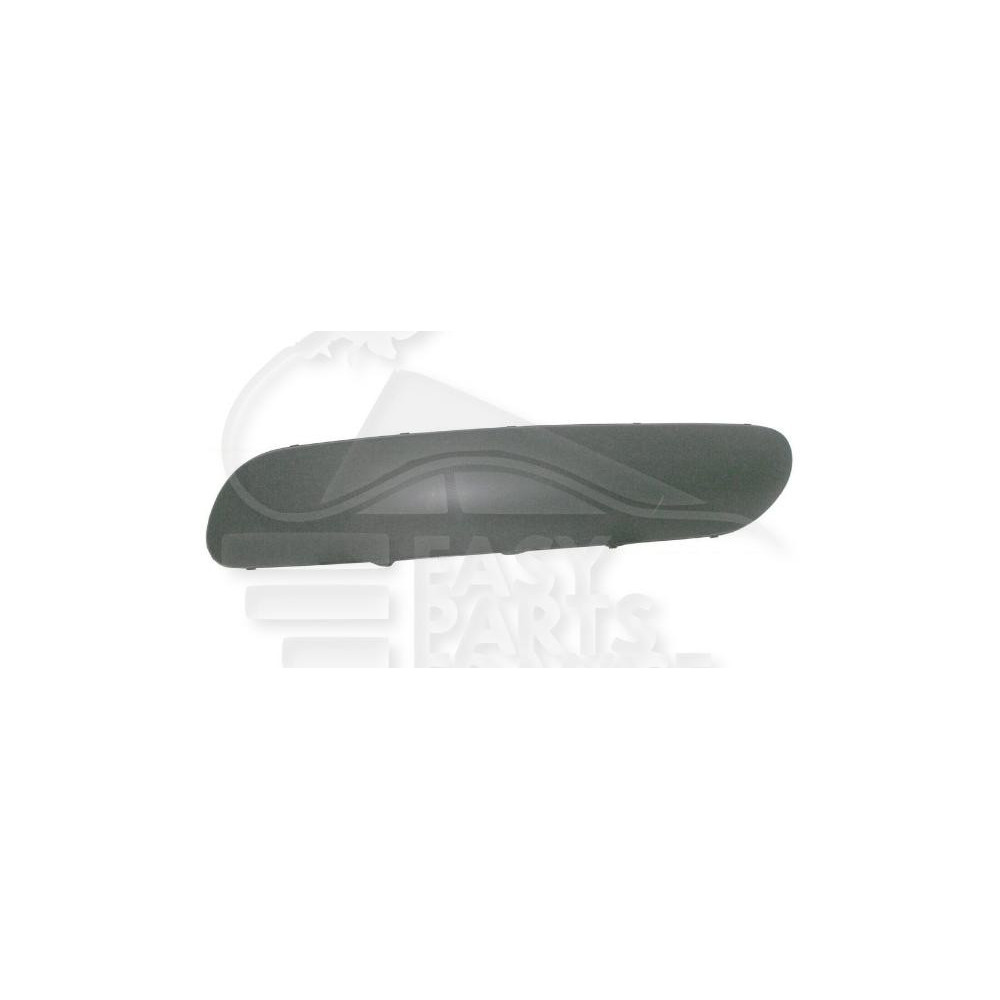 MOULURE DE PARE-CHOC AVANT-GAUCHE NOIRE pour CITROEN C3