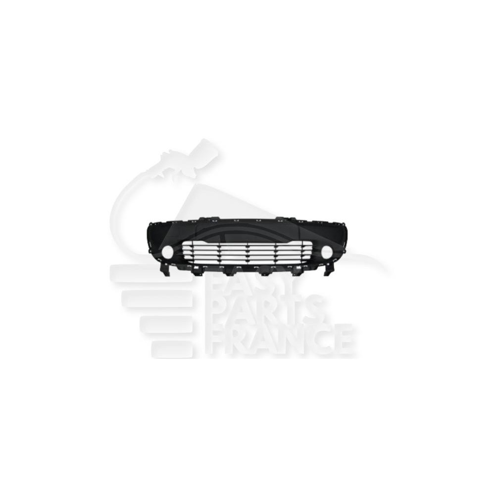 GRILLE DE PARE-CHOC AVANT CENTRALE NOIRE AVEC EMPLACEMENT ANTI-BROUILLARD et CACHE CROCHET pour RENAULT TWINGO
