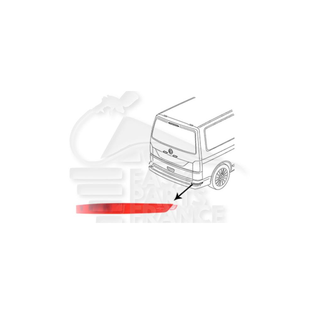REFLECTEUR ARRIÈRE-DROIT - HAYON pour VOLKSWAGEN TRANSPORTER