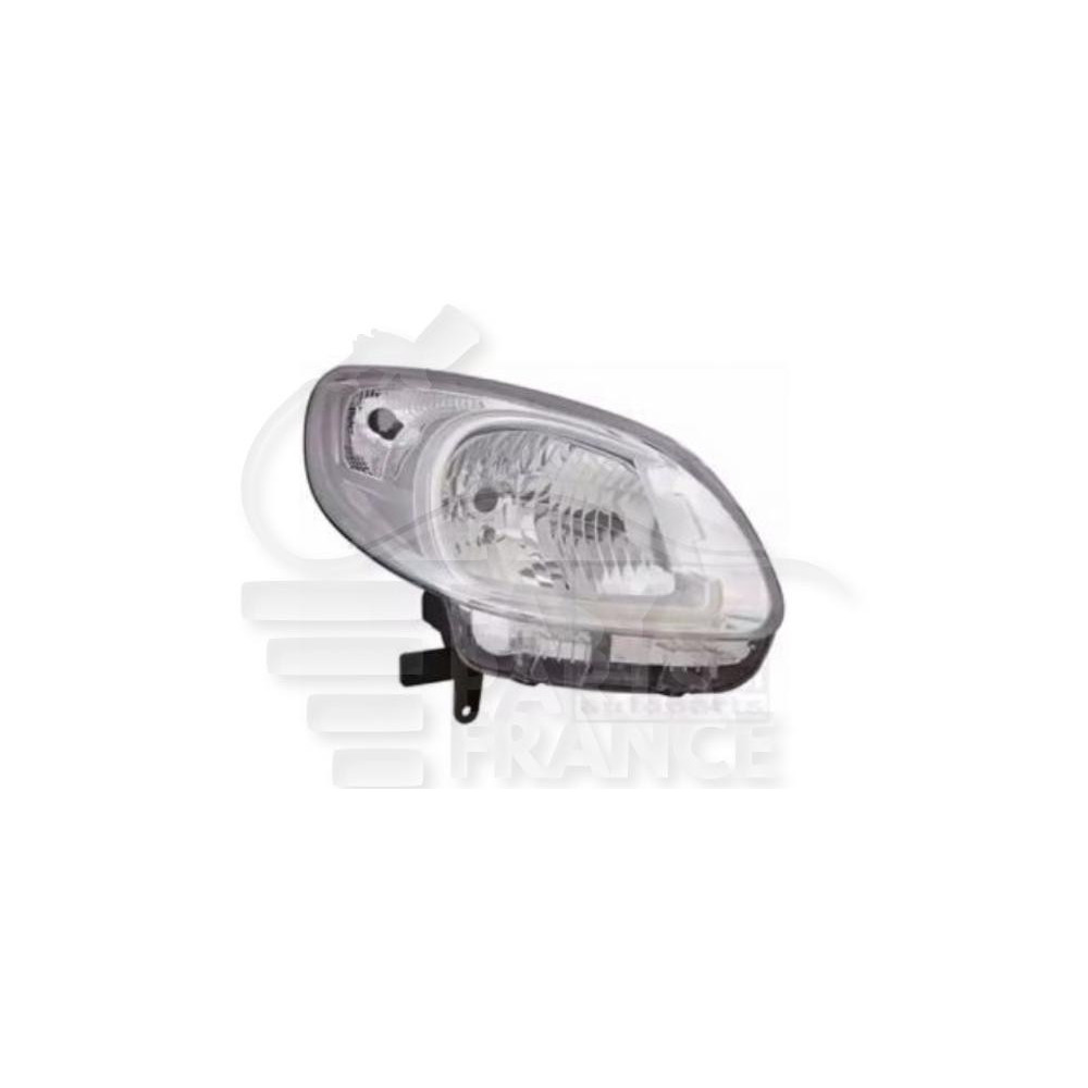 PHARE OPTIQUE DROIT H4 ÉLECTRIQUE SANS MOTEUR FOND CHROME pour RENAULT KANGOO