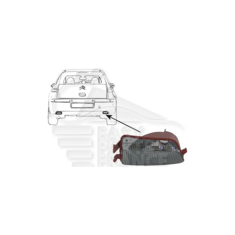 FEU DE RECUL ARRIÈRE-DROIT 5 PORTES pour CITROEN C4