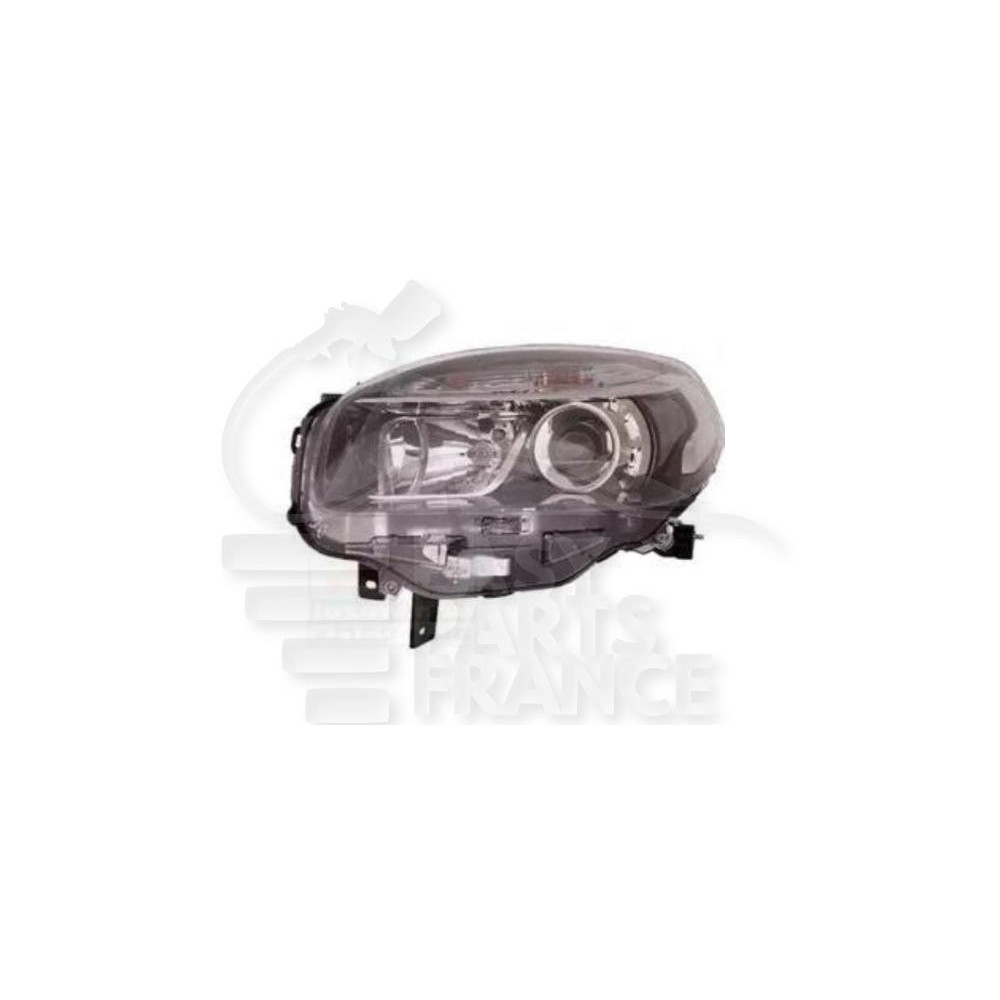 PHARE OPTIQUE GAUCHE H7+H7 ÉLECTRIQUE AVEC MOTEUR FOND NOIR pour RENAULT KOLEOS