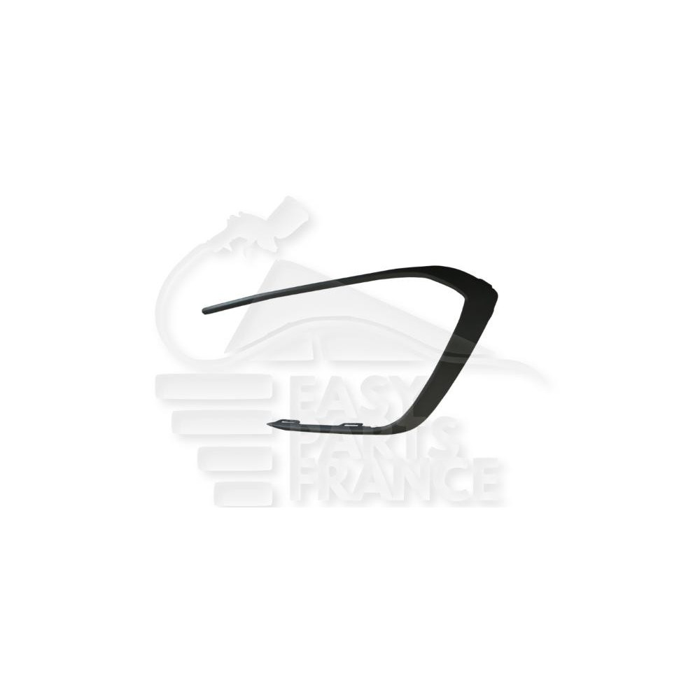 MOULURE DE PARE-CHOC AVANT-DROIT NOIRE pour VOLKSWAGEN GOLF