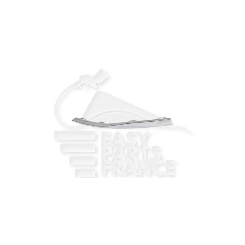 MOULURE DE PARE-CHOC AVANT-DROIT CHROMEE pour VOLKSWAGEN GOLF