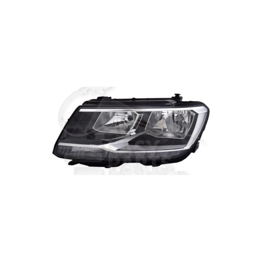 PHARE OPTIQUE GAUCHE H7+H7 ÉLECTRIQUE AVEC MOTEUR LED pour VOLKSWAGEN TIGUAN