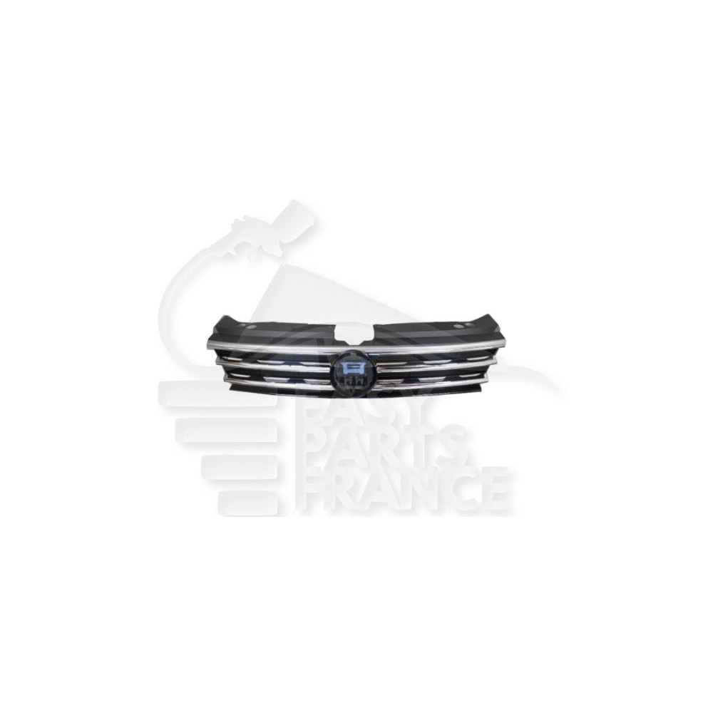 GRILLE DE CALANDRE NOIRE AVEC MOULURES CHROMEES pour VOLKSWAGEN TIGUAN