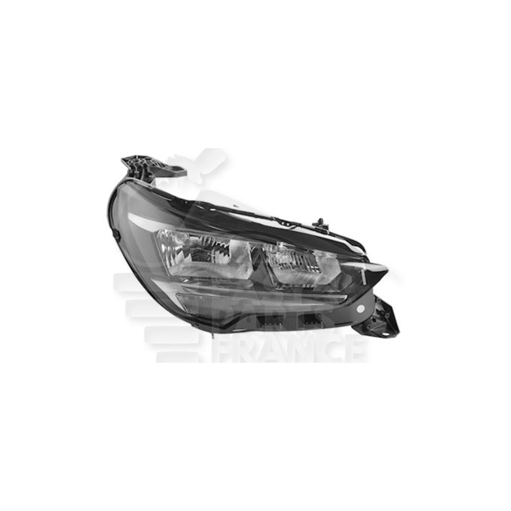 PHARE OPTIQUE DROIT H7+H15 ÉLECTRIQUE AVEC MOTEUR et FEU DE JOUR LED pour OPEL CORSA