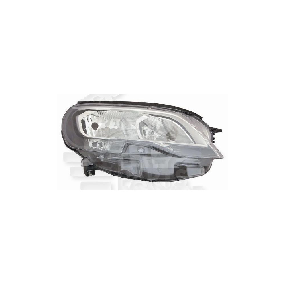 PHARE OPTIQUE DROIT H7+H1 ÉLECTRIQUE AVEC MOTEUR et FEU DE JOUR LED pour PEUGEOT EXPERT