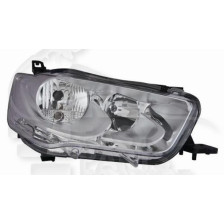 PHARE OPTIQUE DROIT H7+H1 ÉLECTRIQUE SANS MOTEUR AVEC FEU DE JOUR pour CITROEN ELYSEE