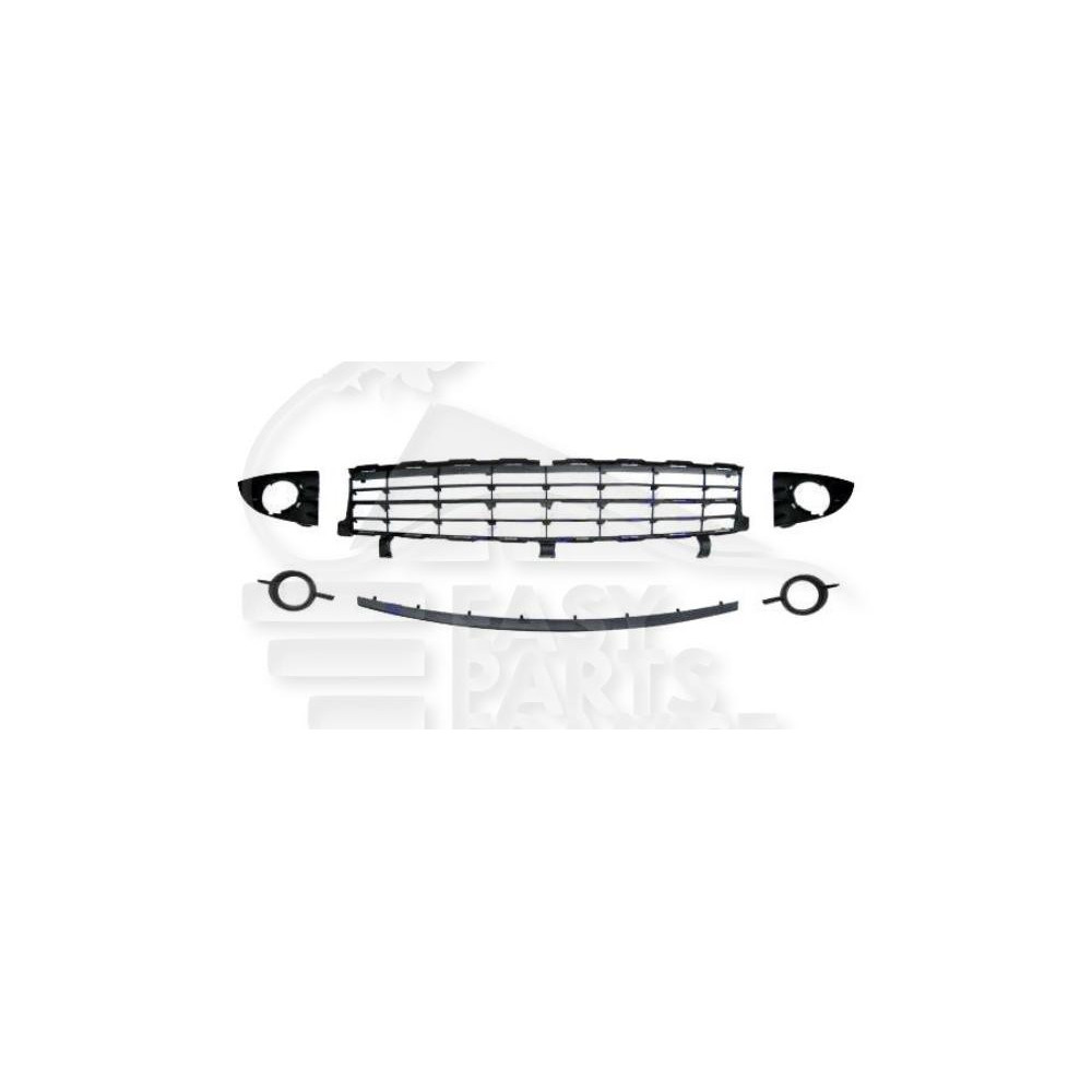KIT DE GRILLE NOIRE et MOULURE pour RENAULT GRAND SCENIC