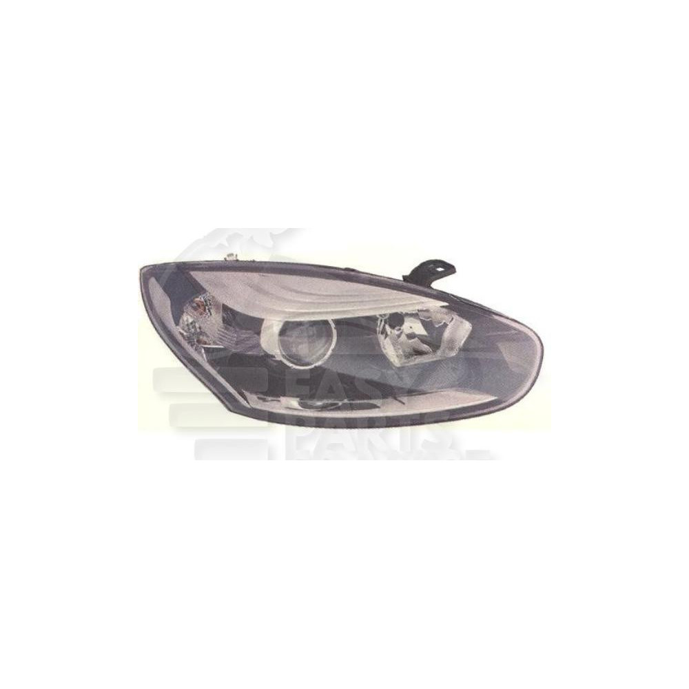 PHARE OPTIQUE DROIT H7+H7 ÉLECTRIQUE AVEC MOTEUR FOND CHROME pour RENAULT MEGANE