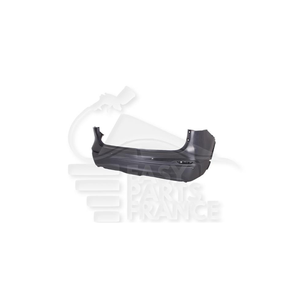 PARE-CHOC ARRIÈRE A PEINDRE SANS APPRET - AVEC PACKONTROL et EMPLACEMENT MOULURE pour NISSAN QASHQAI