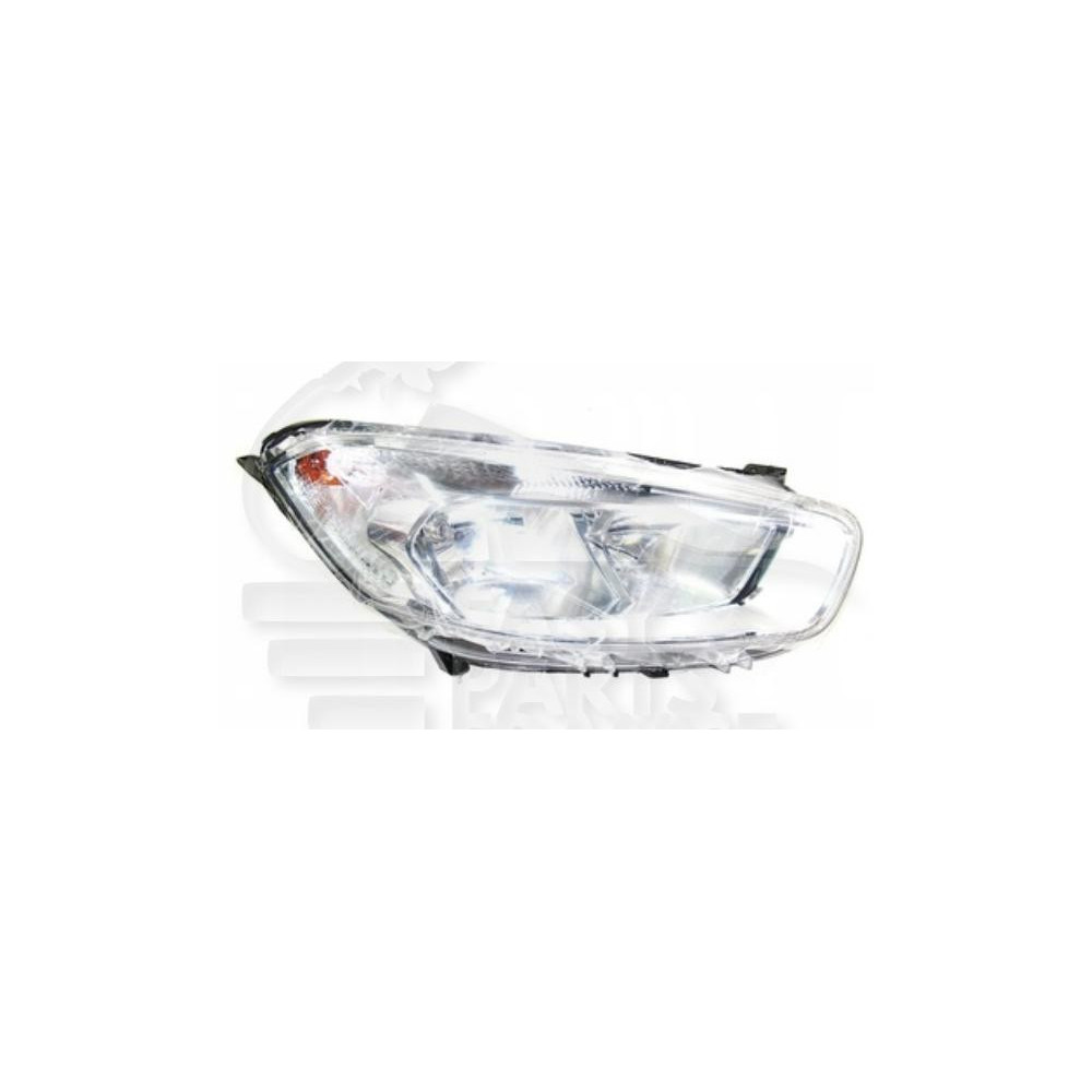 PHARE OPTIQUE DROIT H7-H15 ÉLECTRIQUE AVEC MOTEUR FOND CHROME pour FORD TRANSIT COURRIER