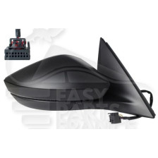 RÉTROVISEUR DROIT ÉLECTRIQUE CHAUFFANT NOIR AVEC FEU LED 6 PINS pour SKODA SCALA