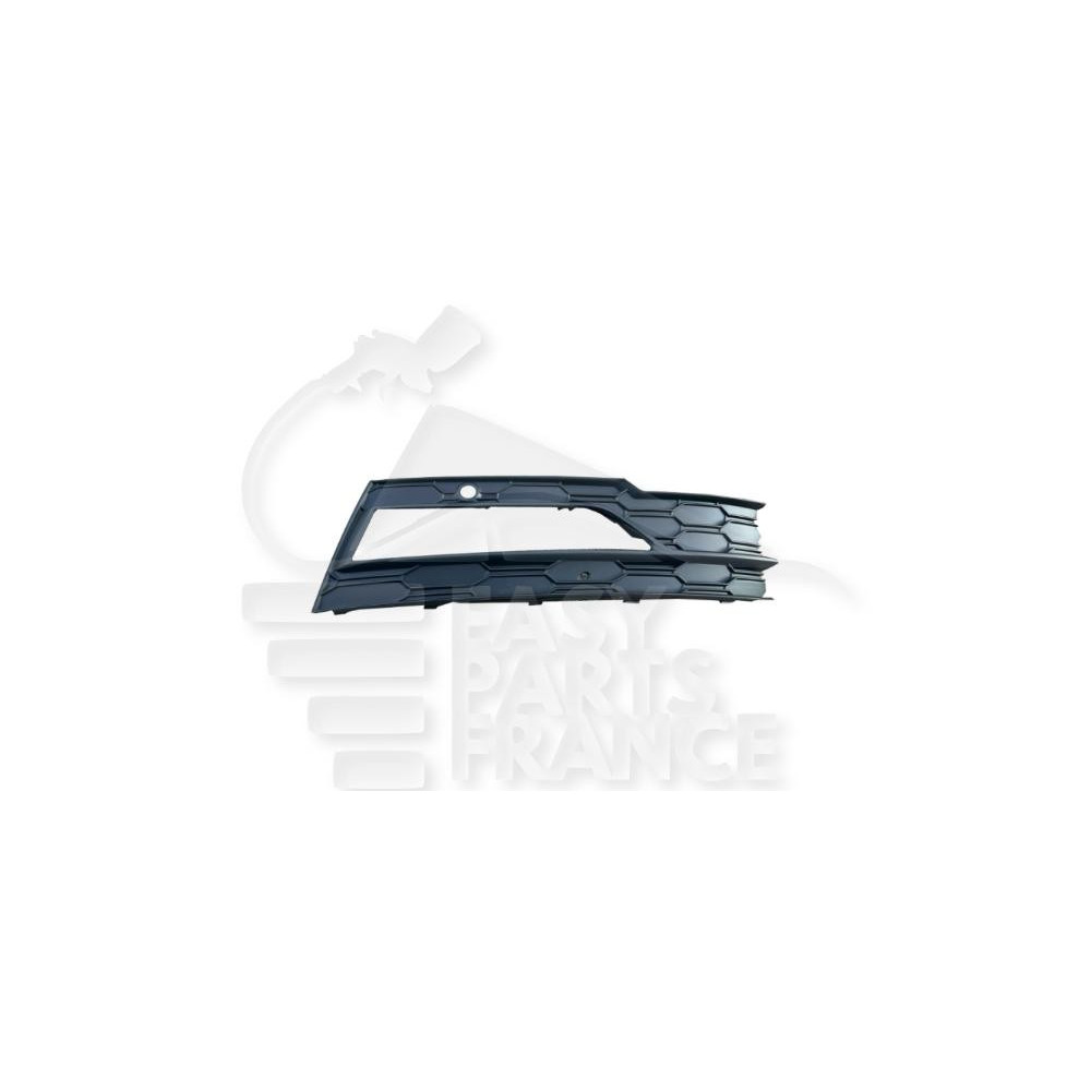 GRILLE DE PARE-CHOC AVANT-DROIT NOIRE AVEC EMPLACEMENT ANTI-BROUILLARD pour SKODA OCTAVIA