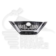 GRILLE DE CALANDRE NOIRE AVEC MOULURE CHROMEE SANS CAMERA pour NISSAN QASHQAI