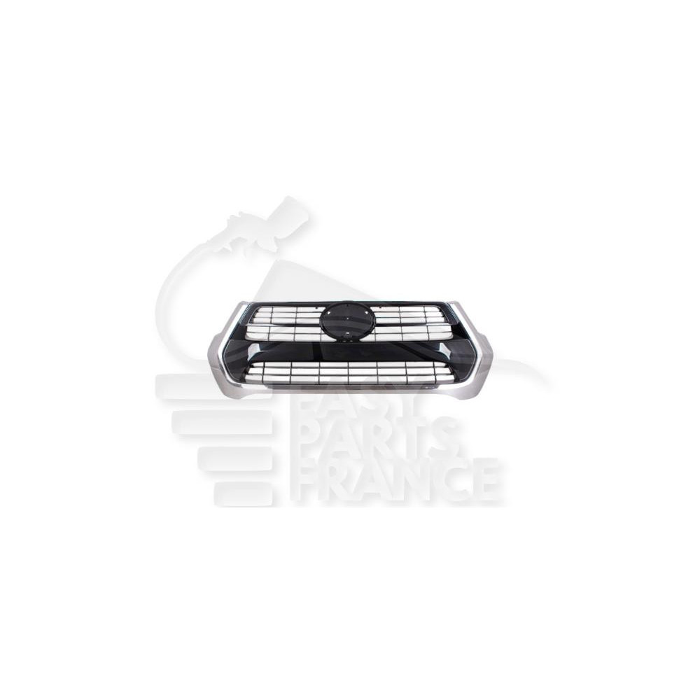 GRILLE DE CALANDRE NOIRE AVEC MOULURES CHROMEES pour TOYOTA HILUX