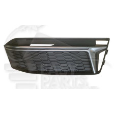 GRILLE DE PC AVD NOIRE A/MOULURES ARGENT 