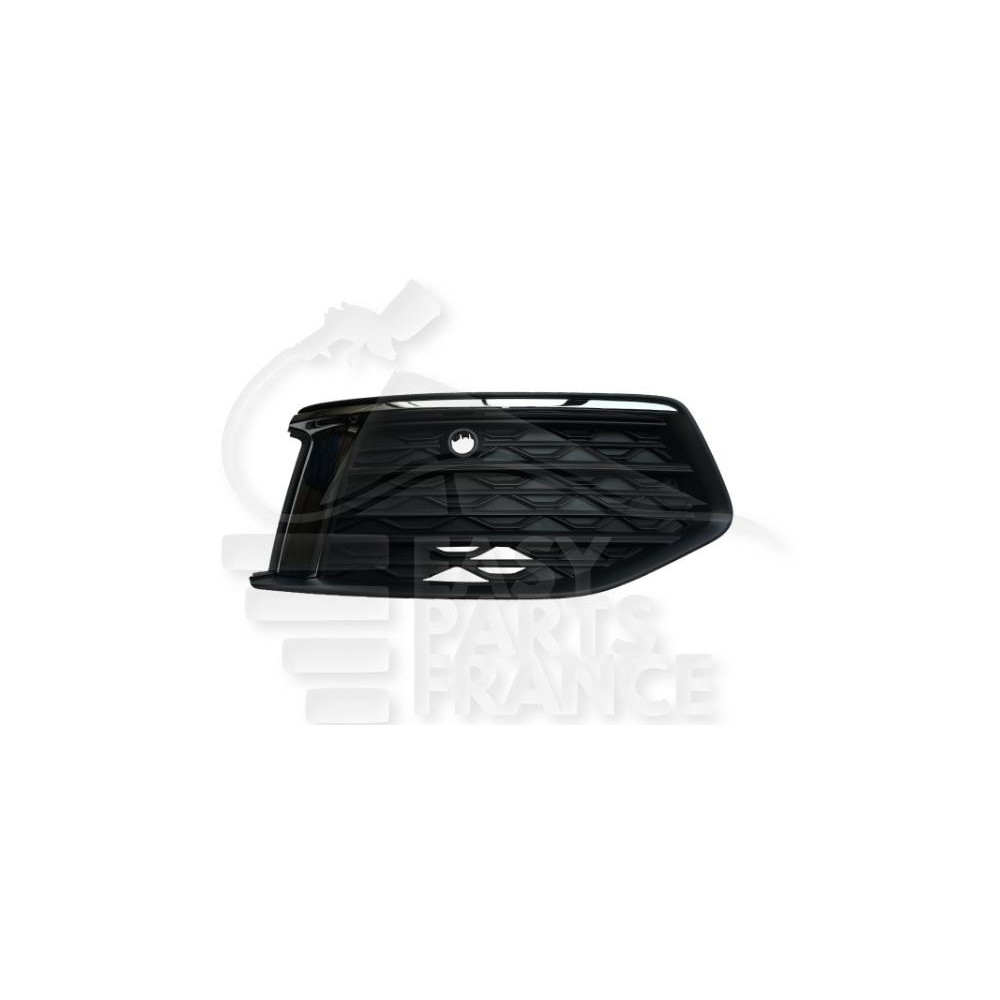 GRILLE DE PARE-CHOC AVANT-DROIT NOIRE AVEC MOULURE CHROMEE et EMPLACEMENT CAPTEUR pour AUDI A6