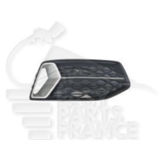 GRILLE DE PARE-CHOC AVANT-DROIT NOIRE AVEC MOULURE ALU pour AUDI A6