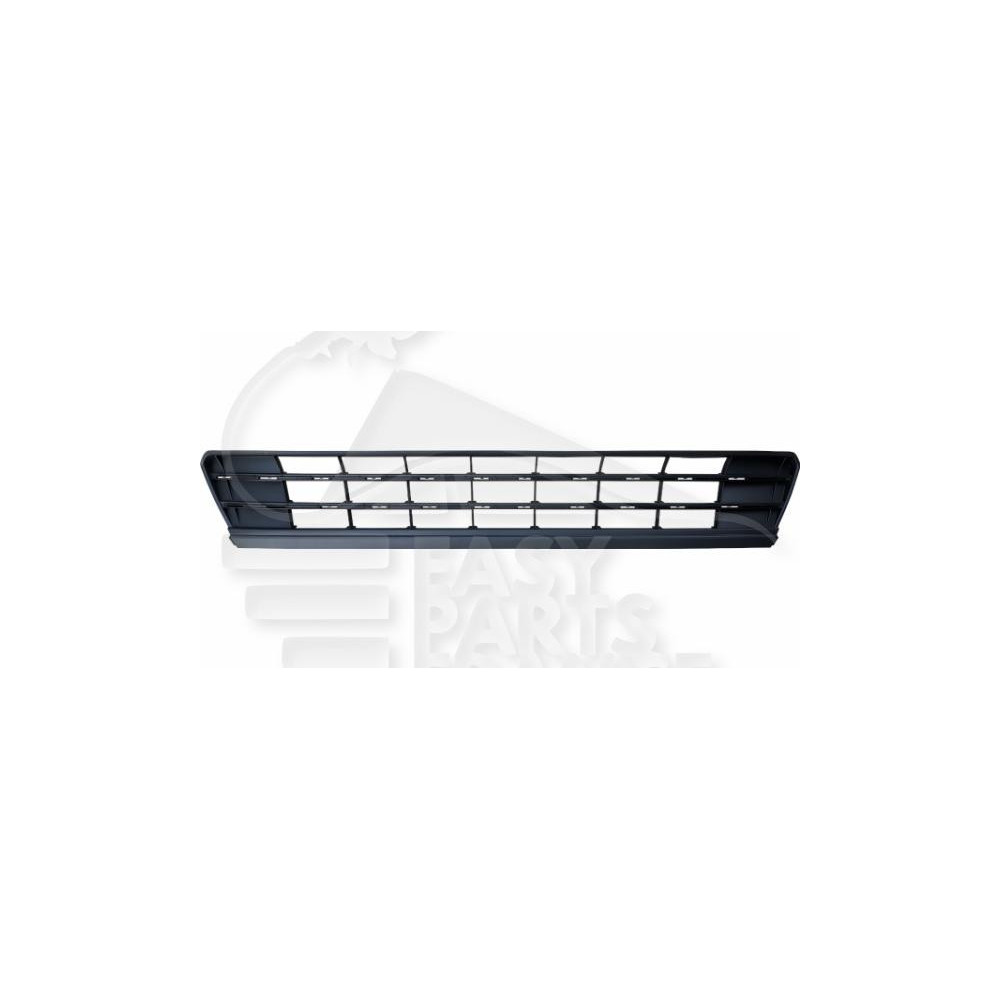 GRILLE CENTRALE DE PARE-CHOC AVANT NOIRE AVEC EMPLACEMENT MOULURE pour VOLKSWAGEN POLO
