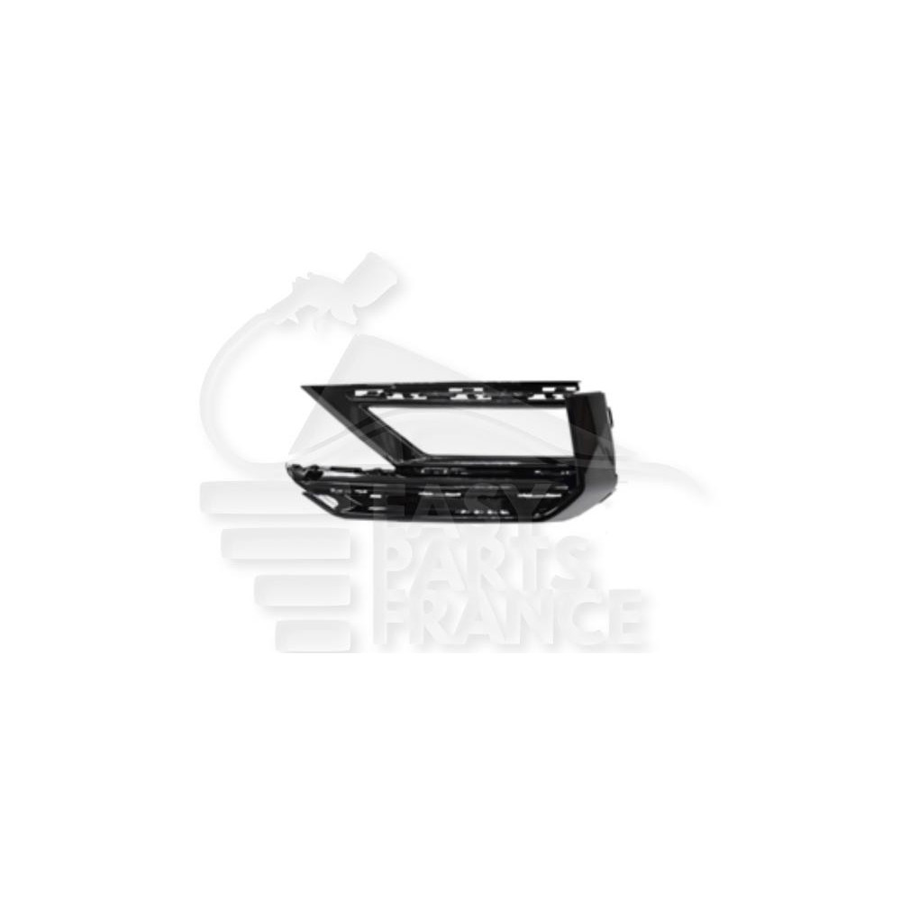 GRILLE DE PARE-CHOC AVANT-GAUCHE INFÉRIEUR NOIRE AVEC MOULURE CHROMEE et EMPLACEMENT ANTI-BROUILLARD pour VOLKSWAGEN TIGUAN