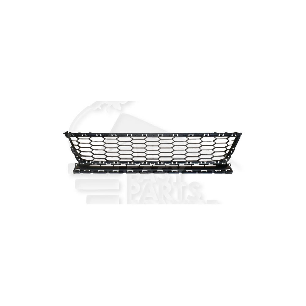 GRILLE CENTRALE DE PARE-CHOC AVANT NOIRE pour VOLKSWAGEN SCIROCCO