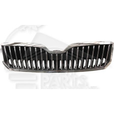 GRILLE DE CALANDRE NOIRE AVEC MOULURE CHROMEE pour SKODA SUPERB