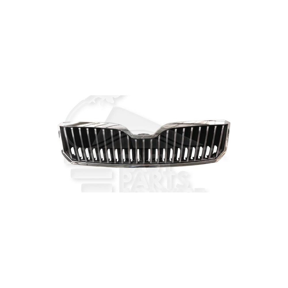GRILLE DE CALANDRE NOIRE AVEC MOULURE CHROMEE pour SKODA SUPERB