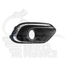 GRILLE DE PC AVD NOIRE A/MOULURE CHROMEE - 5 PTES 