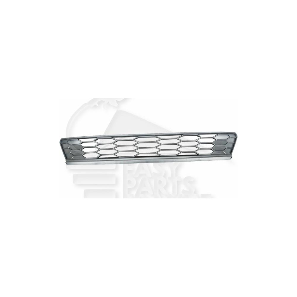 GRILLE CENTRALE DE PARE-CHOC AVANT NOIRE pour VOLKSWAGEN POLO