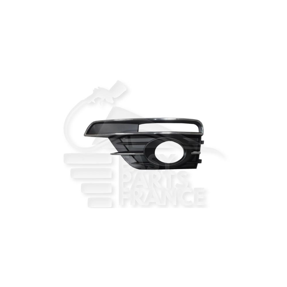 GRILLE DE PARE-CHOC AVANT-GAUCHE NOIRE AVEC MOULURE CHROMEE pour VOLKSWAGEN NEW BEETLE