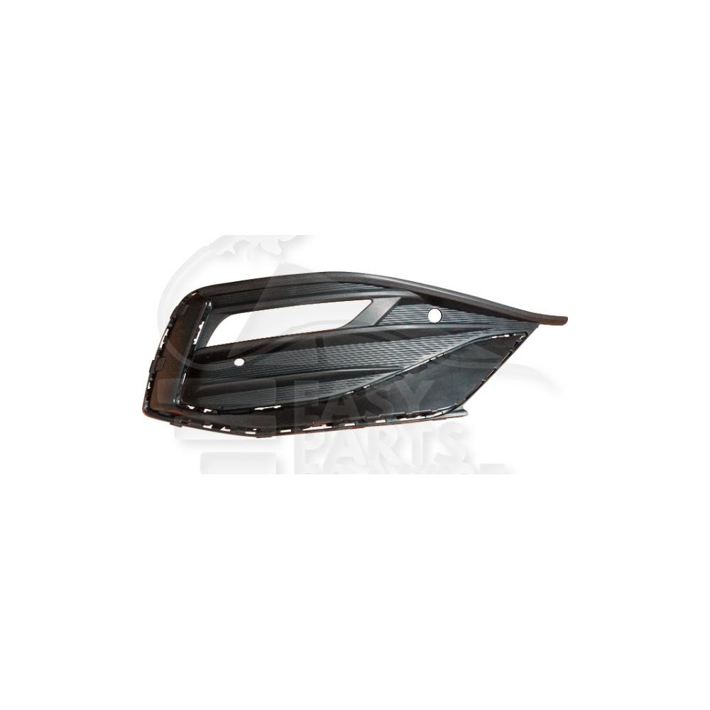GRILLE DE PARE-CHOC AVANT-DROIT NOIRE AVEC EMPLACEMENT ANTI-BROUILLARD pour SEAT LEON