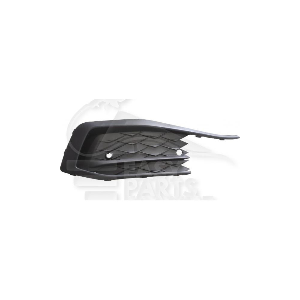 GRILLE DE PARE-CHOC AVANT-DROIT NOIRE AVEC TROU CAPTEUR pour SEAT LEON