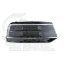 GRILLE DE PARE-CHOC AVANT-DROIT NOIRE AVEC MOULURE CHROMEE pour AUDI Q5