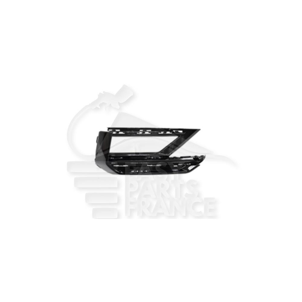 GRILLE DE PARE-CHOC AVANT-DROIT INFÉRIEUR NOIRE AVEC MOULURE CHROMEE et EMPLACEMENT ANTI-BROUILLARD pour VOLKSWAGEN TIGUAN