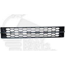 GRILLE CENTRALE DE PARE-CHOC AVANT NOIRE AVEC MOULURE CHROMEE pour SKODA OCTAVIA