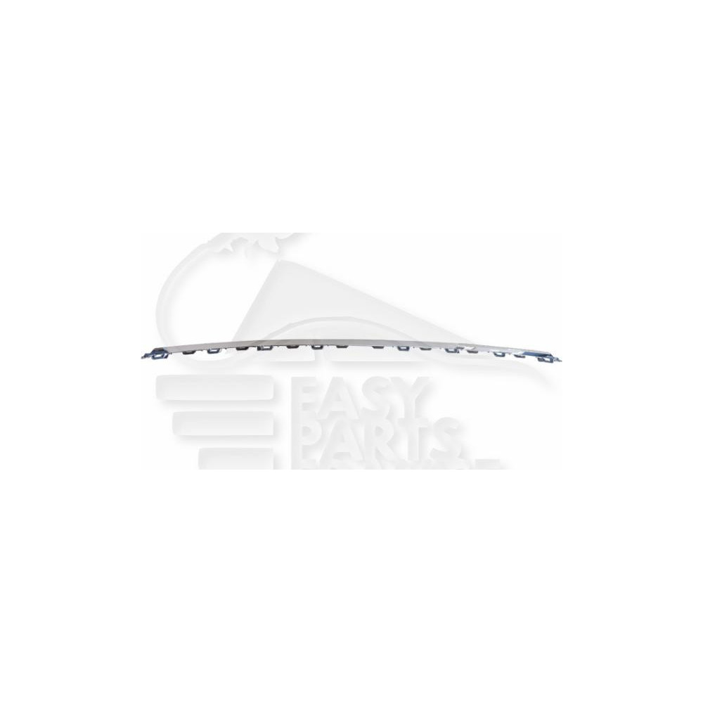 MOULURE CHROMEE DE GRILLE CENTRALE DE PARE-CHOC AVANT pour VOLKSWAGEN GOLF