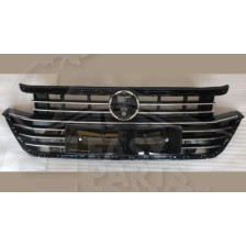 GRILLE DE CALANDRE NOIRE A/MOULURES CHROMEES et 2 TROUS CAPTEUR 