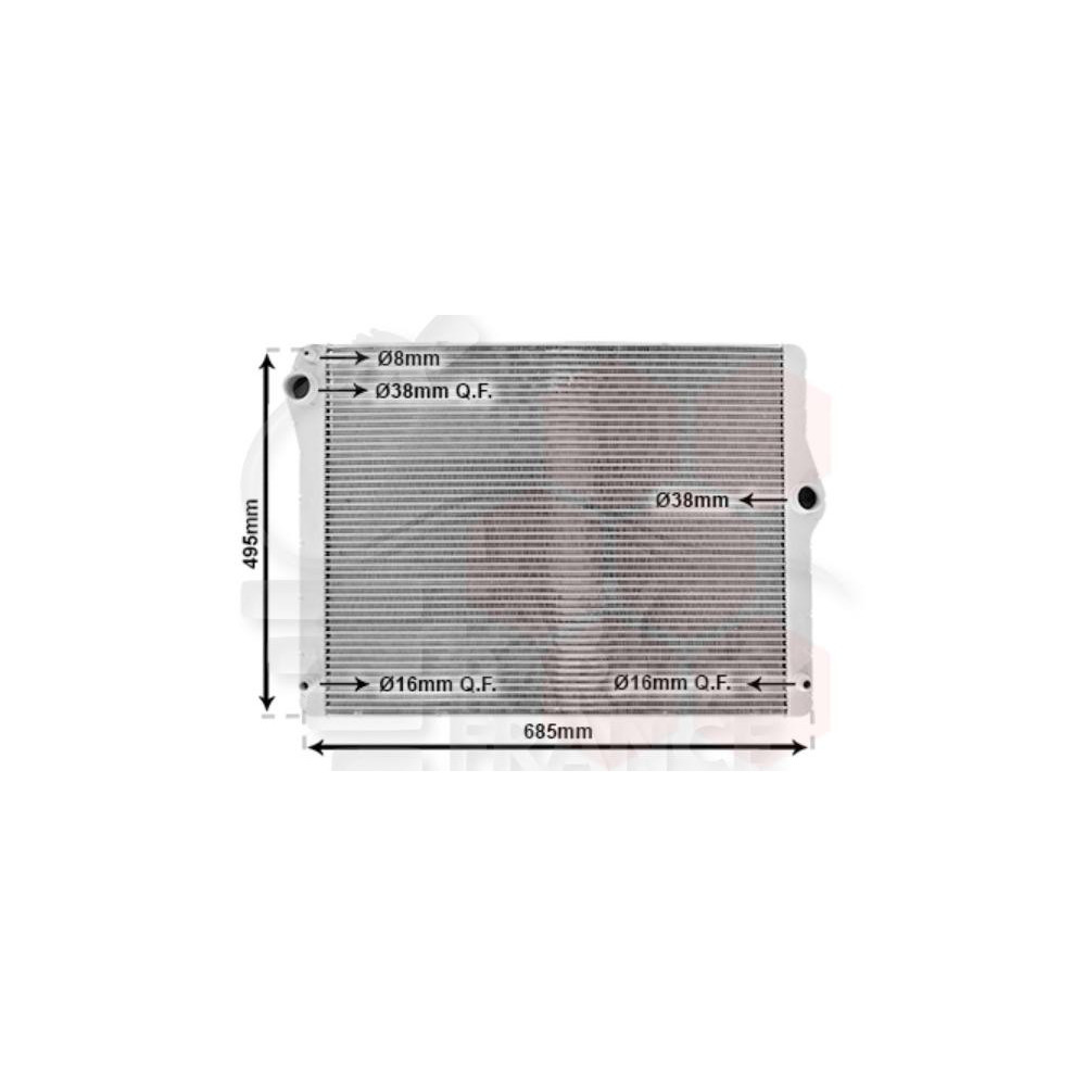 RADIATEUR 535I - 605X485X30 pour BMW S5 E60
